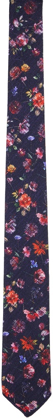 Photo: Engineered Garments Navy Floral Tie