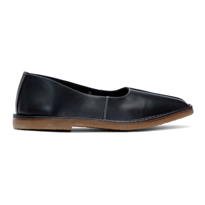 Photo: Lemaire Black Crush Back Loafers