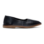 Lemaire Black Crush Back Loafers