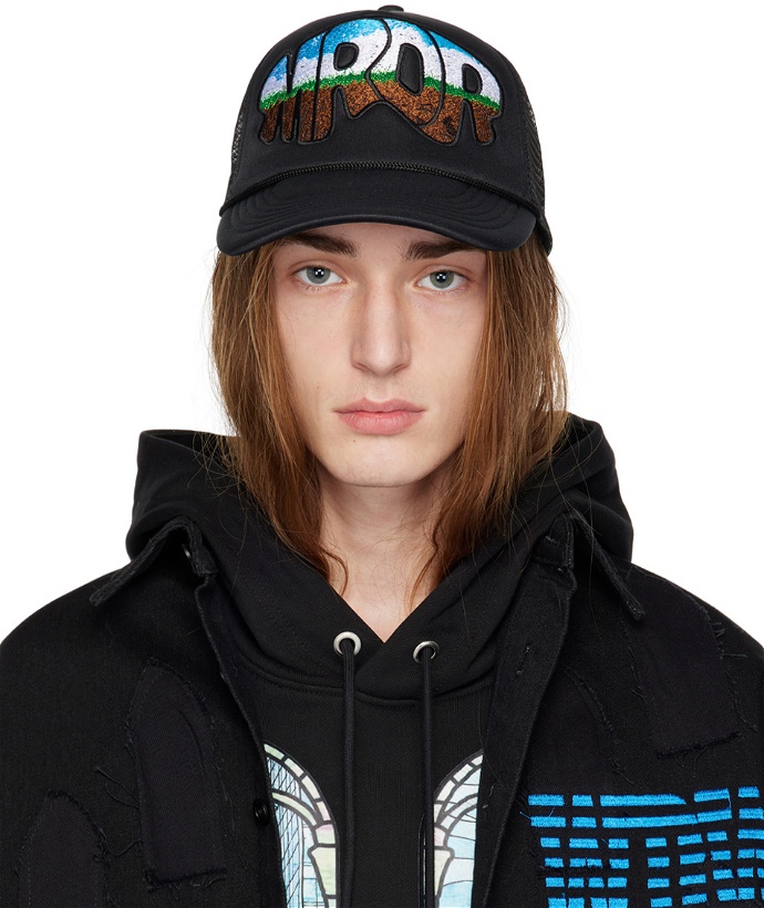 Photo: Who Decides War SSENSE Exclusive Black Padded Cap