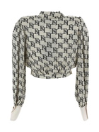 Elisabetta Franchi Logo Blouse