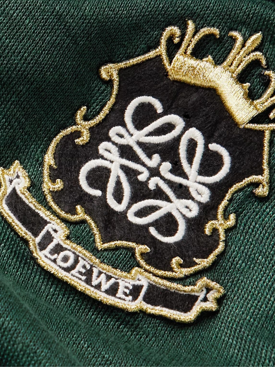 Loewe - Logo-Appliquéd Jersey T-Shirt - Green Loewe