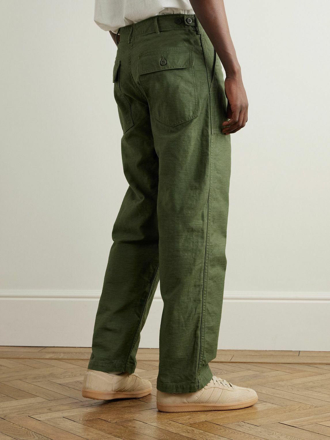 OrSlow - Straight-Leg Cotton Trousers - Green