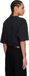 LEMAIRE Black Boxy Short Sleeve T-shirt