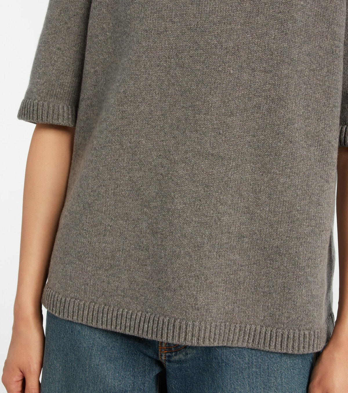 Alaïa Knitted cashmere-blend turtleneck top
