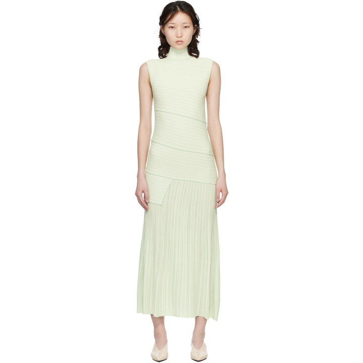 Photo: Proenza Schouler Green Federica Midi Dress
