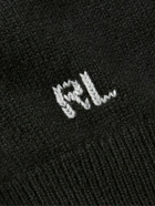 Ralph Lauren Purple label - Logo-Appliqued Cashmere Sweater - Black