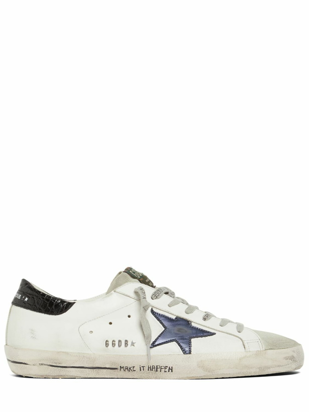 Photo: GOLDEN GOOSE - Super Star Leather & Suede Sneakers