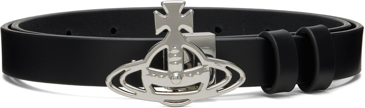 Photo: Vivienne Westwood Black Small Line Orb Buckle Belt