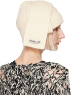 OPEN YY Off-White Scarf Beanie