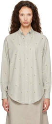 Rier Gray Floral Shirt