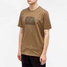 C.P. Company Men's Label Logo T-Shirt in Butternut