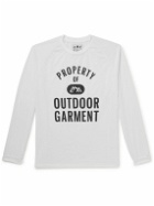 Comfy Outdoor Garment - Logo-Print Mesh T-Shirt - White