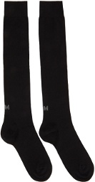 Ermenegildo Zegna Two-Pack Black Techmerino Knee Socks