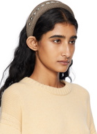 Toga Pulla Beige Metal Headband