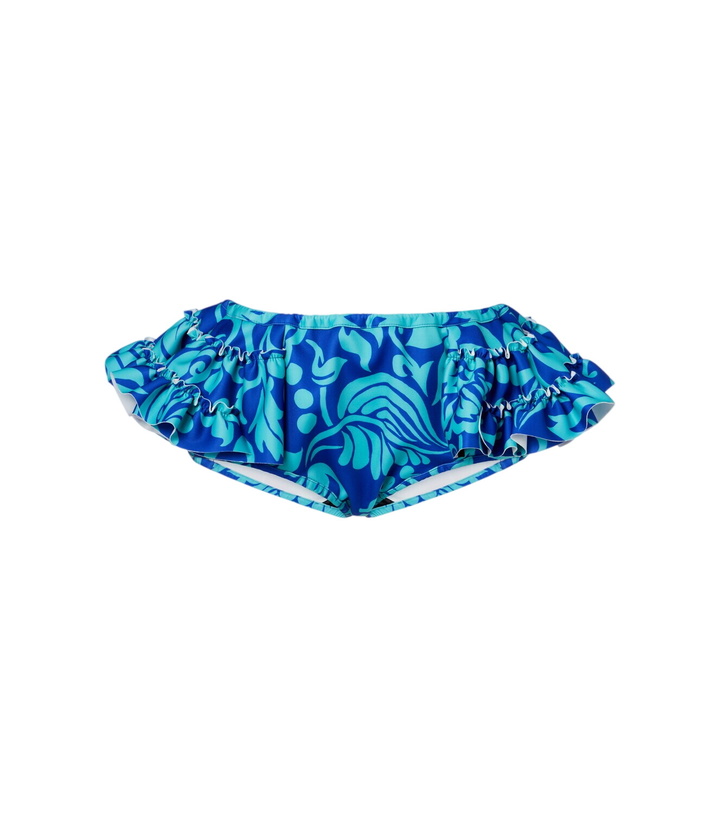 Photo: Dries Van Noten Ruffled printed shorts