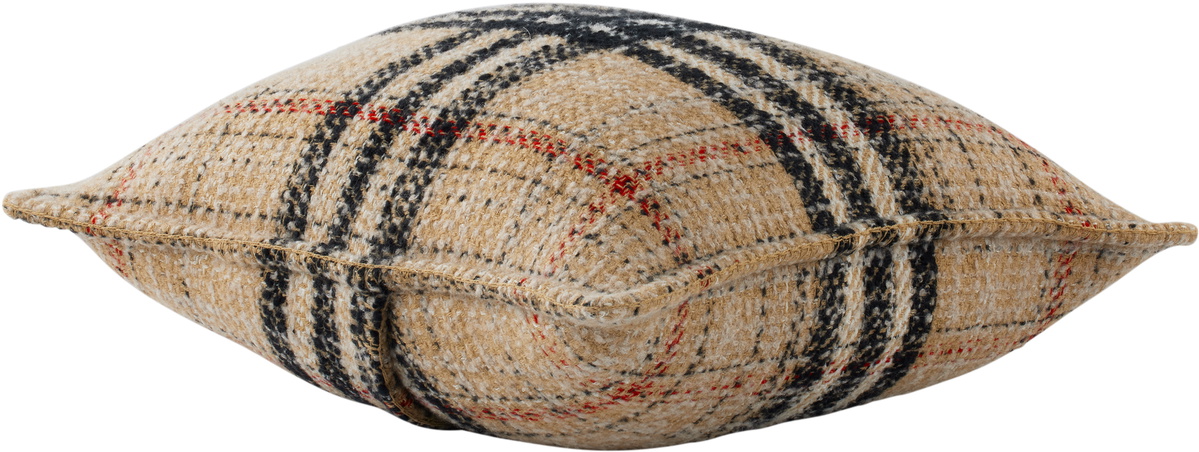 Burberry Beige Giant Check Tweed Cushion Cover