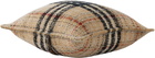 Burberry Beige Giant Check Tweed Cushion Cover