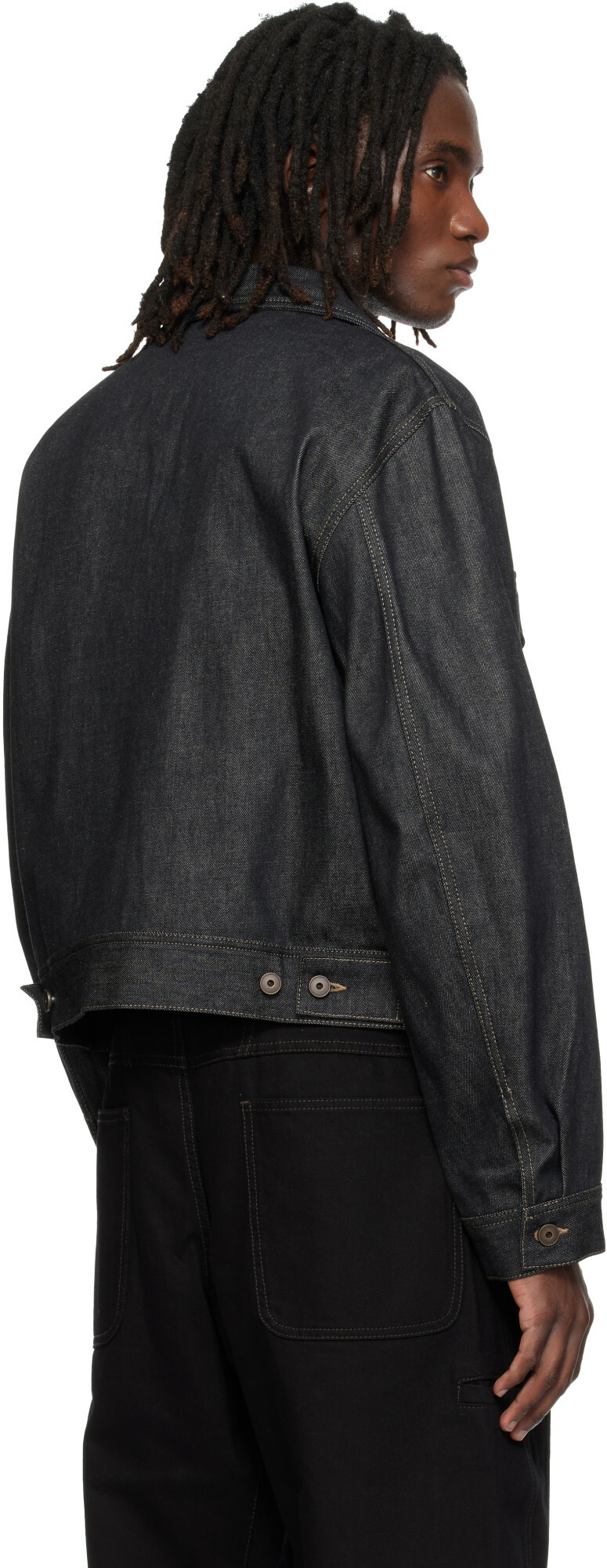 LEMAIRE Navy Denim Trucker Jacket