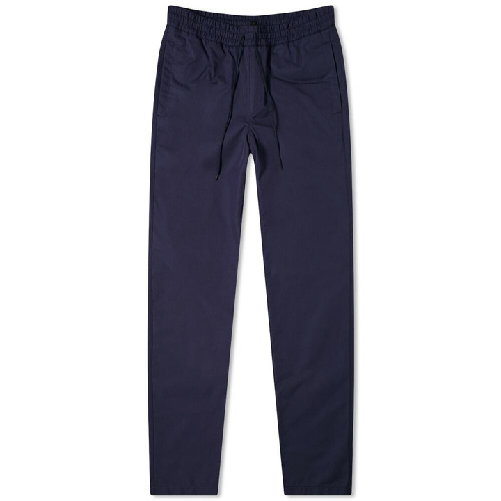 Photo: A.P.C. Men's New Kaplan Drawstring Trouser in Blue