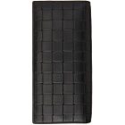 Bottega Veneta Black Printed Grid Bifold Wallet
