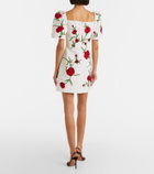 Carolina Herrera Floral silk minidress