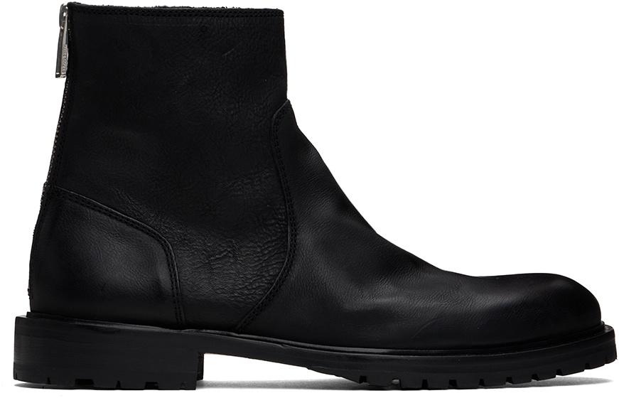 PS by Paul Smith Black Leather Falk Boots