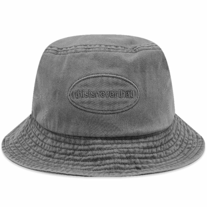 Photo: thisisneverthat Men's Overdyed Bucket Hat in Charcoal