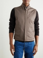 Zegna - Slim-Fit Shell Gilet - Brown