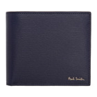 Paul Smith Navy Straw Grained Coin Bifold Wallet