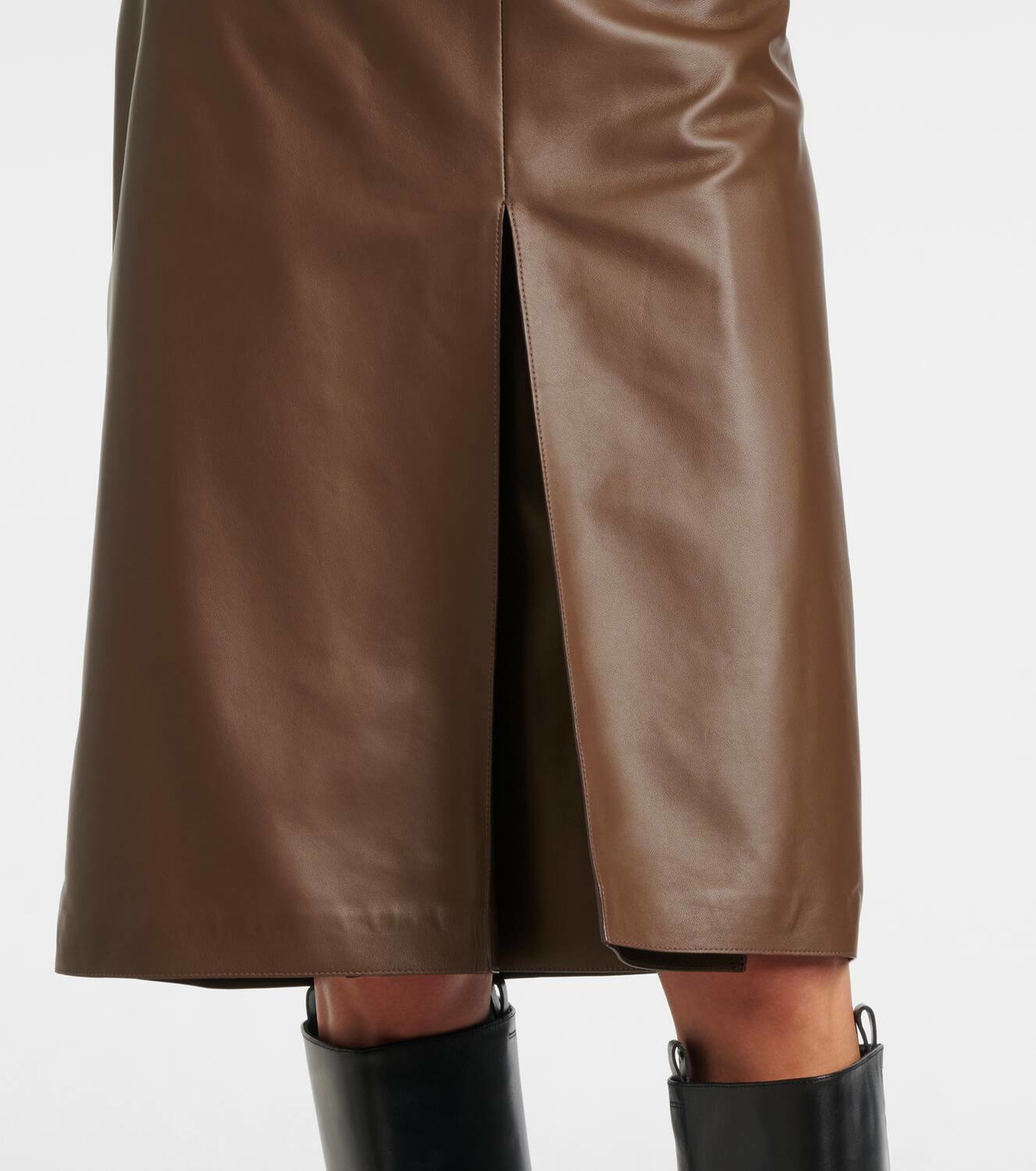 Tod's Leather pencil skirt