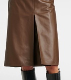 Tod's Leather pencil skirt