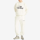 Late Checkout Men's Crewneck Sweatshirt in White