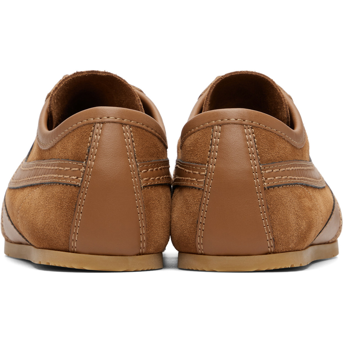 Dries Van Noten Tan Suede Sneakers