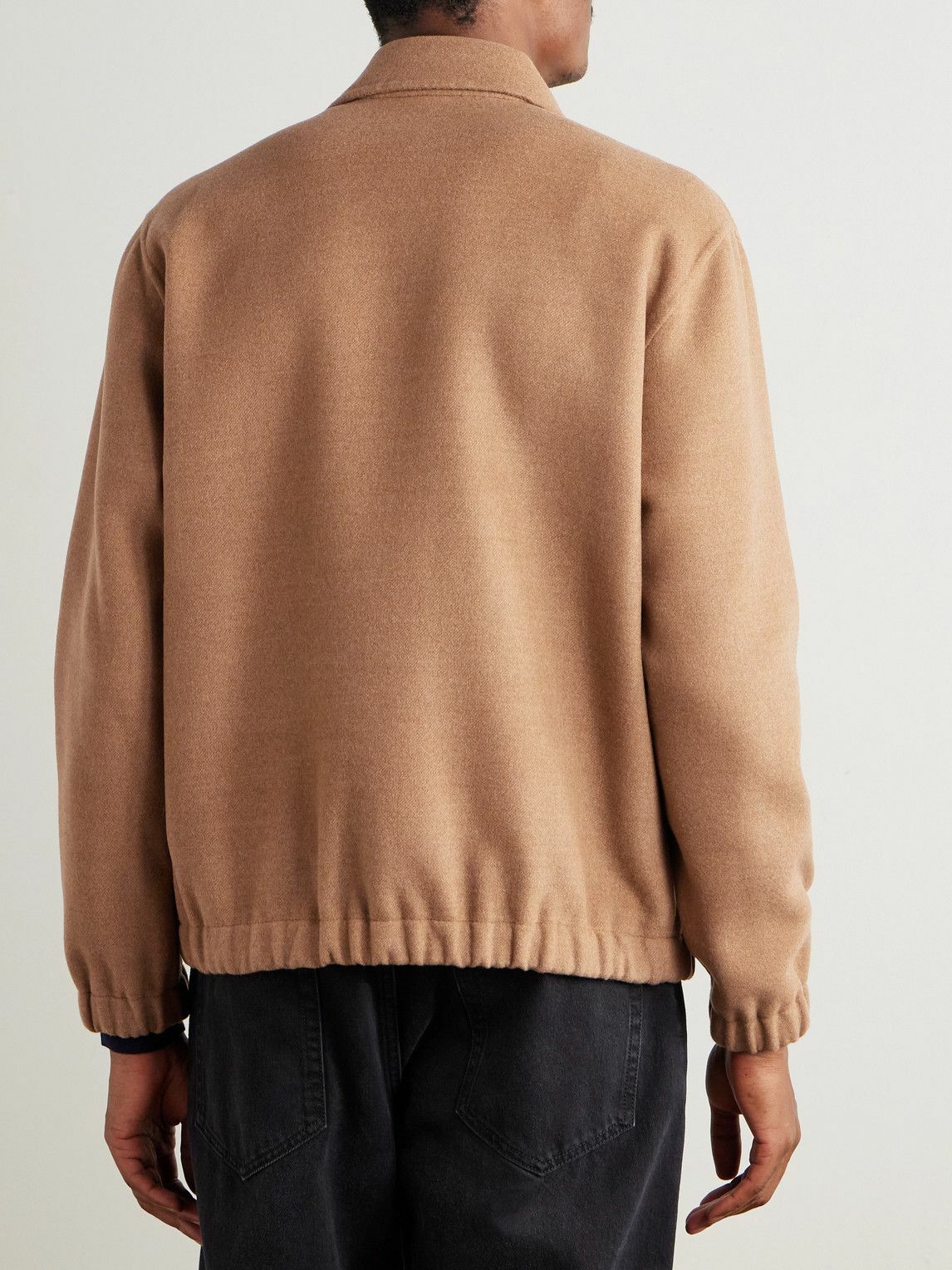 Eleventy - Wool-Felt Bomber Jacket - Brown