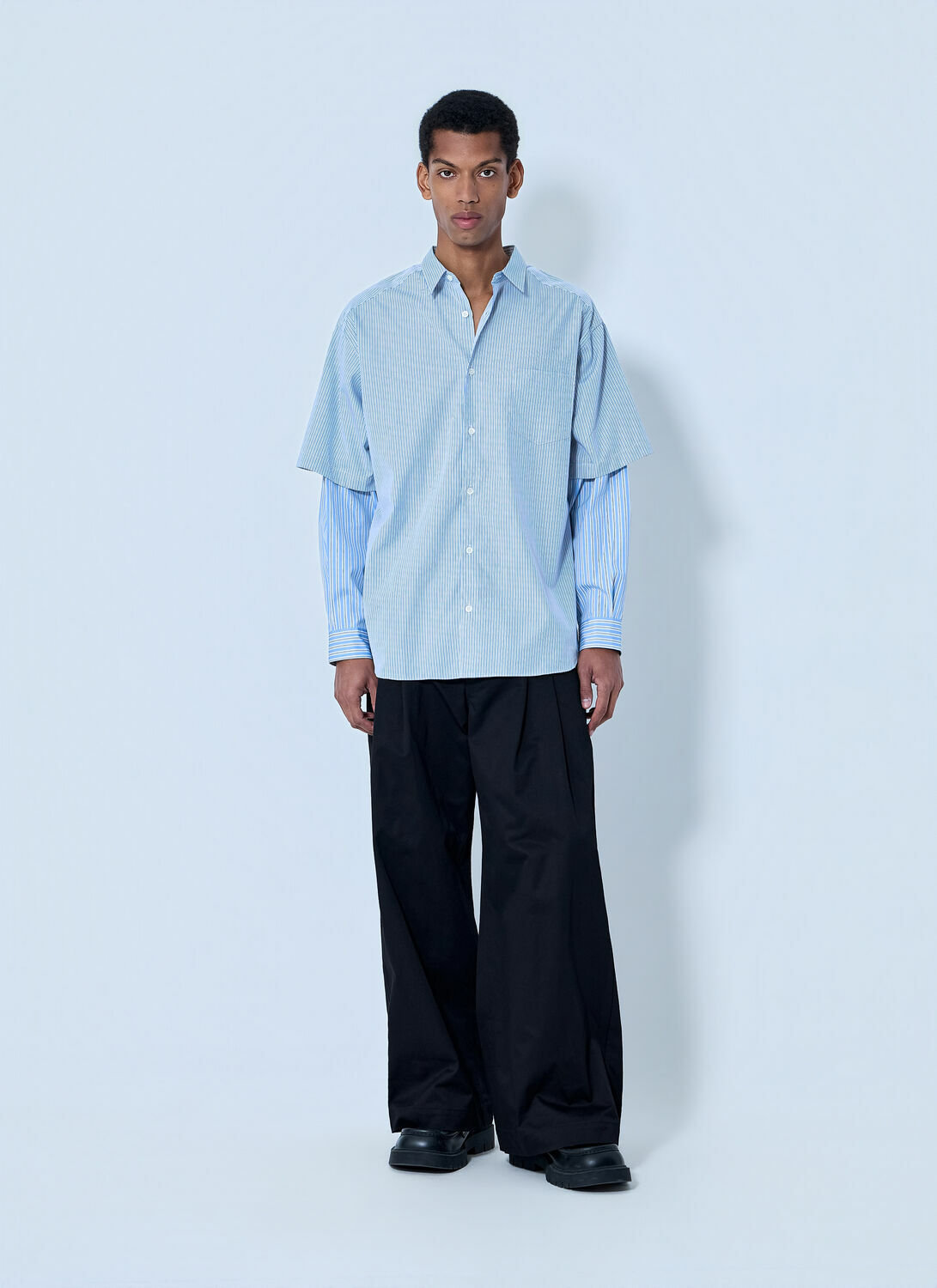 Comme des Garçons Homme Layered Stripe Shirt