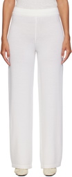 Max Mara Leisure White Epopea Lounge Pants