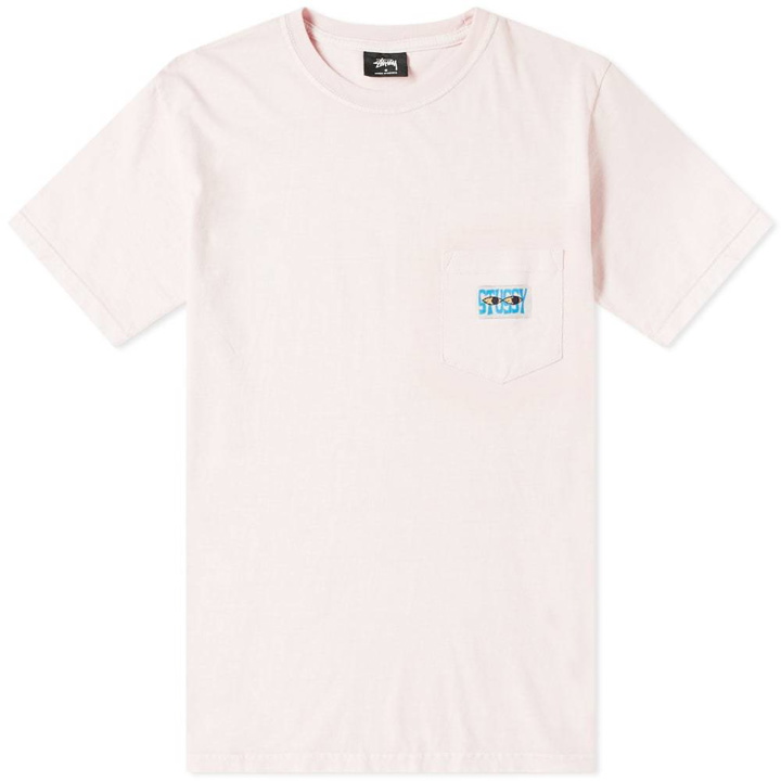 Photo: Stussy Red Eyes Pigment Dyed Pocket Tee Blush