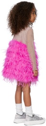 Poster Girl SSENSE Exclusive Kids Beige & Pink Aurora Dress