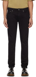 Nudie Jeans Black Skinny Lin Jeans