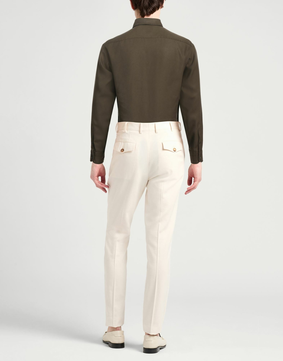 Tom Ford Mens Shirt Military in Green