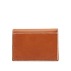 Thom Browne Men's Contrast Stitch Envelope Card Holder in Natural