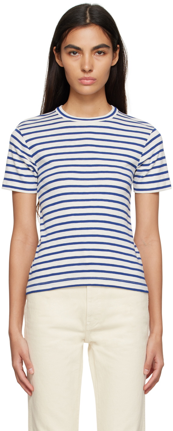 6608 White Striped T-Shirt