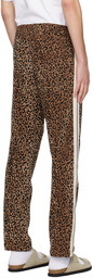 Palm Angels Brown Animalier Track Pants