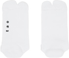tao White Jacquard Socks