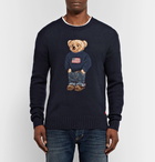 Ralph Lauren Purple Label - Bear-Intarsia Cashmere Sweater - Men - Navy