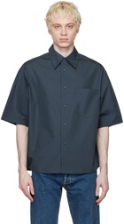 Calvin Klein Navy Oversized Button-Down Shirt