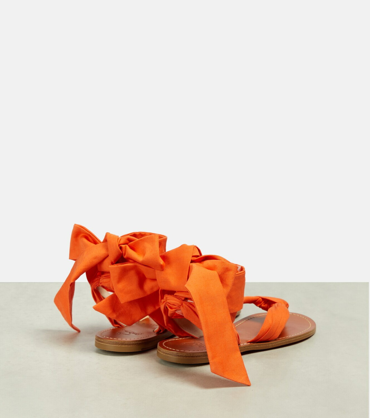 CHRISTIAN LOUBOUTIN Loubi Flip Thong Sandals in Orange