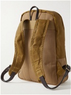 FILSON - Journeyman Leather-Trimmed Canvas and Twill Backpack