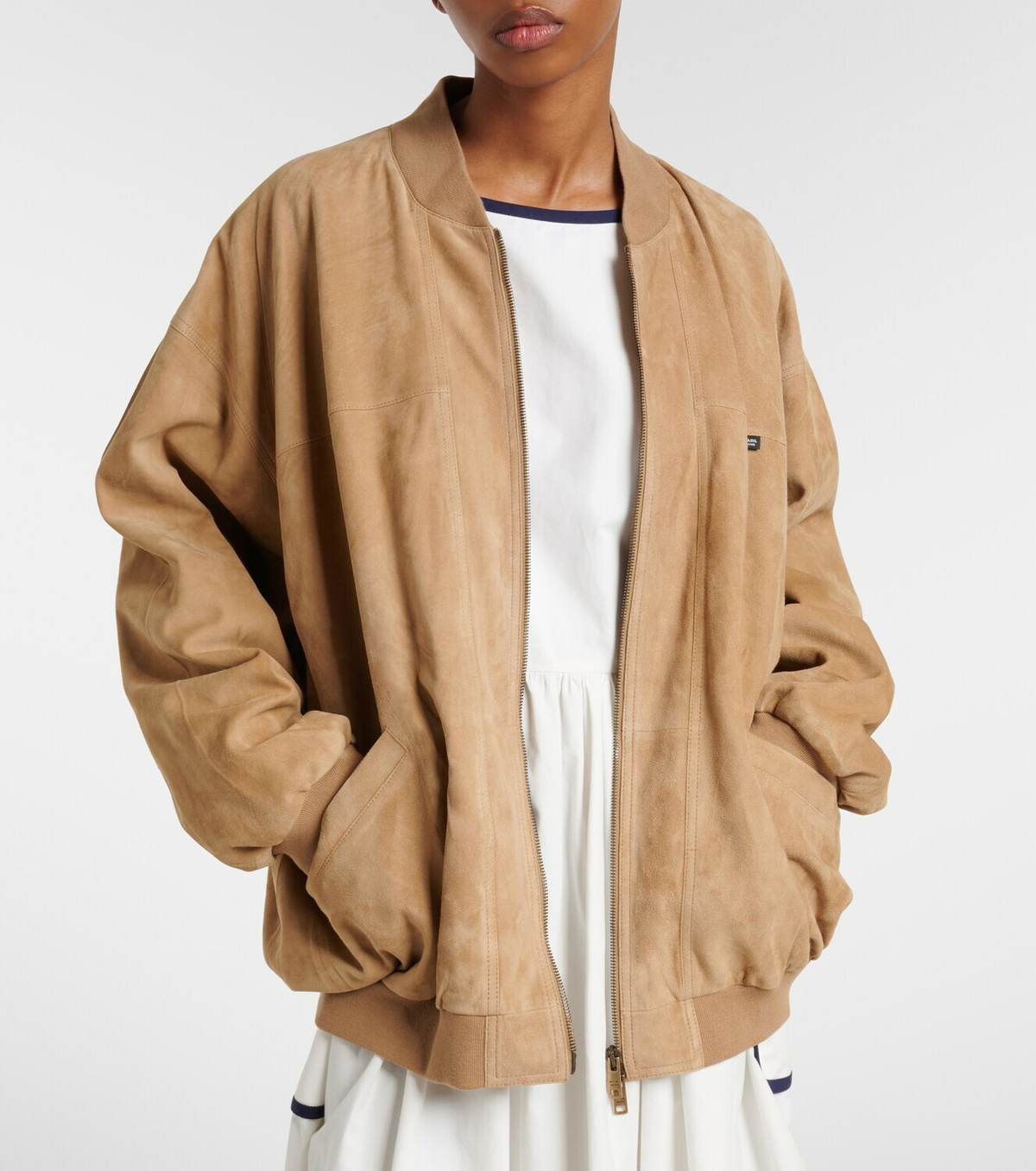 Prada Suede blouson jacket